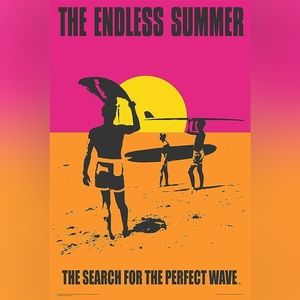 The Endless Summer Poster Art Wall Decoration 12x16 tropical beach vintage decor